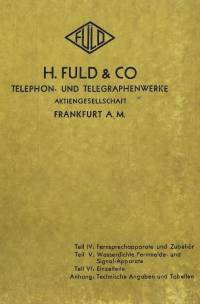 Fuld-Preisliste ca.1932