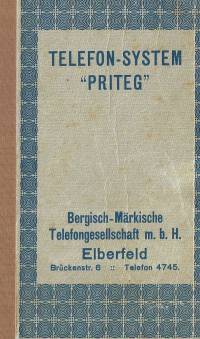 Bilder Priteg-Preisliste ca. 1913/1914