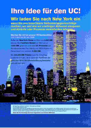 1998 Plakat New York Reise