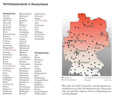 Karte mit neuen Bundesländern