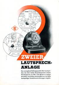 Druckschrift Lautsprecher aus 1951